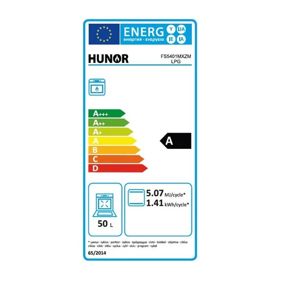 Aragaz pe gaz Hunor PB cu butelie de gaz, alb, cu capac metalic, 50x60cm (FS5401MXZW LPG)