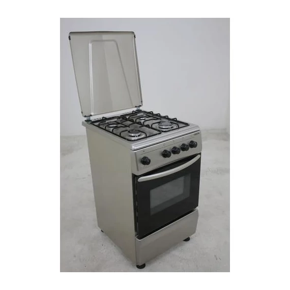 Aragaz pe gaz Hunor PB cu butelie de gaz, alb, cu capac metalic, 50x60cm (FS5401MXZW LPG)