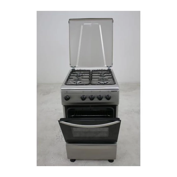 Aragaz pe gaz Hunor PB cu butelie de gaz, alb, cu capac metalic, 50x60cm (FS5401MXZW LPG)