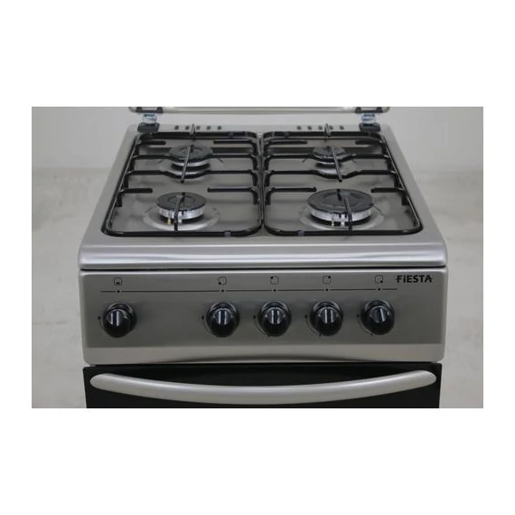 Aragaz pe gaz Hunor PB cu butelie de gaz, alb, cu capac metalic, 50x60cm (FS5401MXZW LPG)