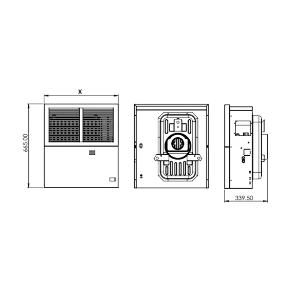 Hunor SDU-5 DK convector pe gaz