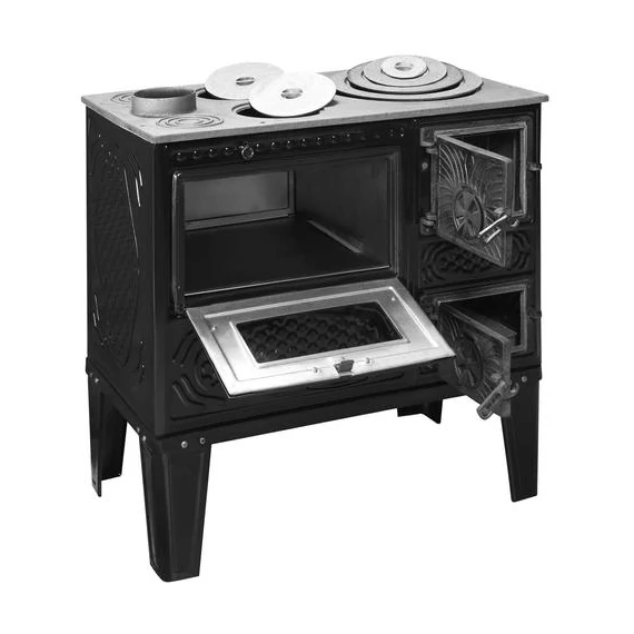 Hunor YTK 210 sparhelt negru (stânga) 7,85 kW
