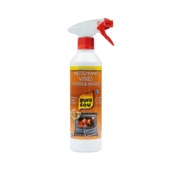 Pyrofeu Spray de curățare a sticlei pentru sobe și șeminee de 500 ml