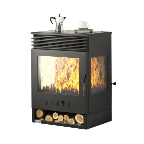 Șemineu de marca TKS-12 cu 3 geamuri de sticlă și ventilator de răcire cu aer