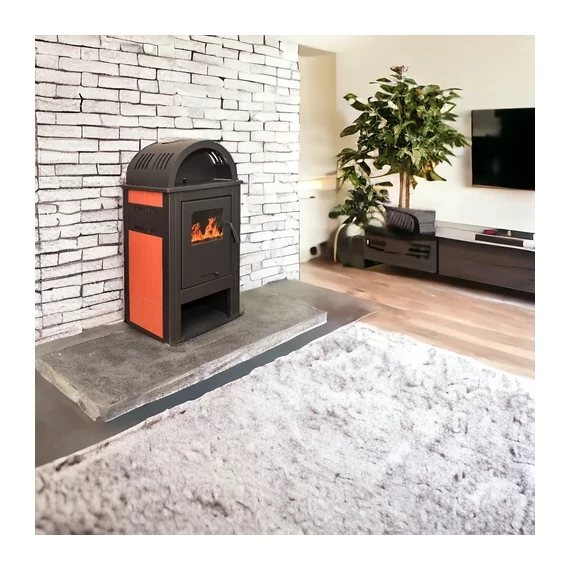 Șemineu curbat de marca Termo Elegant Lux (burgundy)