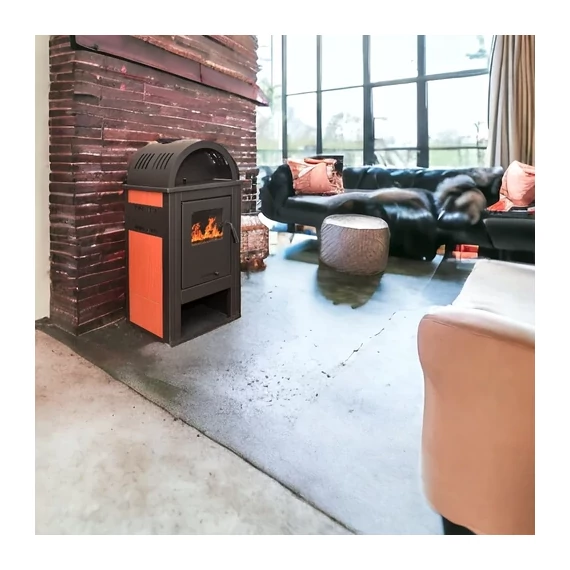 Șemineu curbat de marca Termo Elegant Lux (burgundy)