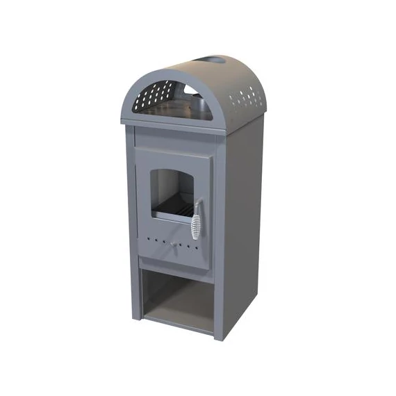 Șemineu curbat de marca Thalia Nera Plus Eco