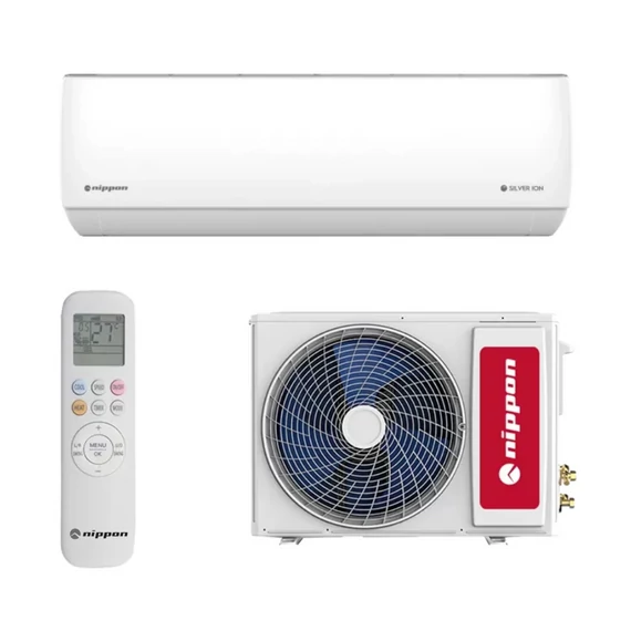 Aparat de aer condiționat split cu invertor Nippon KFR 09DC SILVER ION SMART SILVER ION SMART Drop Tray cu încălzire integrată și Wi-Fi 2,65kW