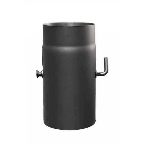 Tub de fum 120mm x 250mm cu regulator de tiraj (1,5mm)