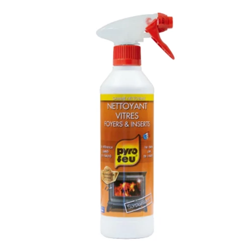 Pyrofeu Spray de curățare a sticlei pentru sobe și șeminee de 500 ml