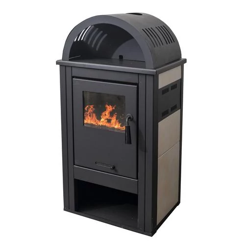 Termo Elegant de marca Lux șemineu curbat (bej)